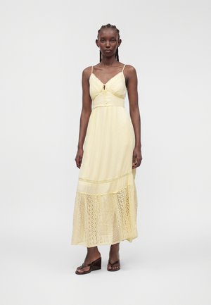 Hollister Co. BARE INSET MAXI DRESS - Robe longue - yellow