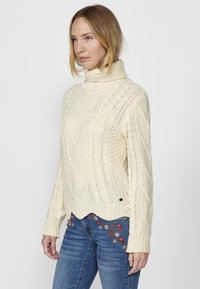Koroshi TURTLENECK  - Pulover - crudo offwhite