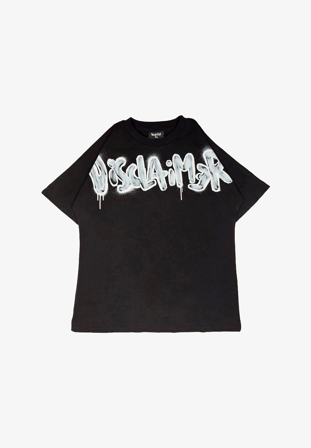 Disclaimer T-shirt con stampa nero