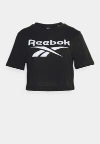 CROP TEE - Tričko s potlačou - black