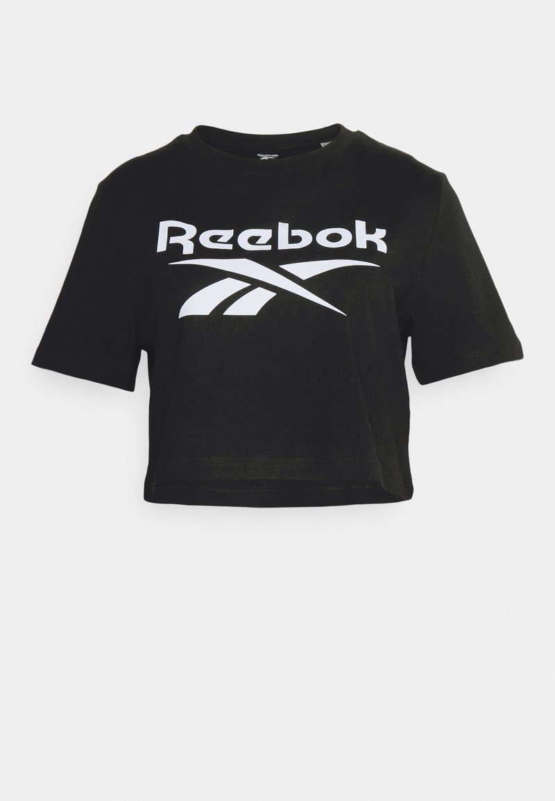 Reebok T-shirt print zwart