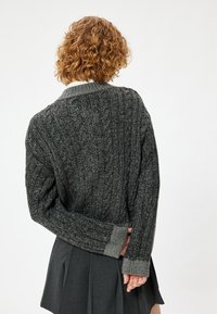 Koton TEXTURED - Cardigan - anthracite