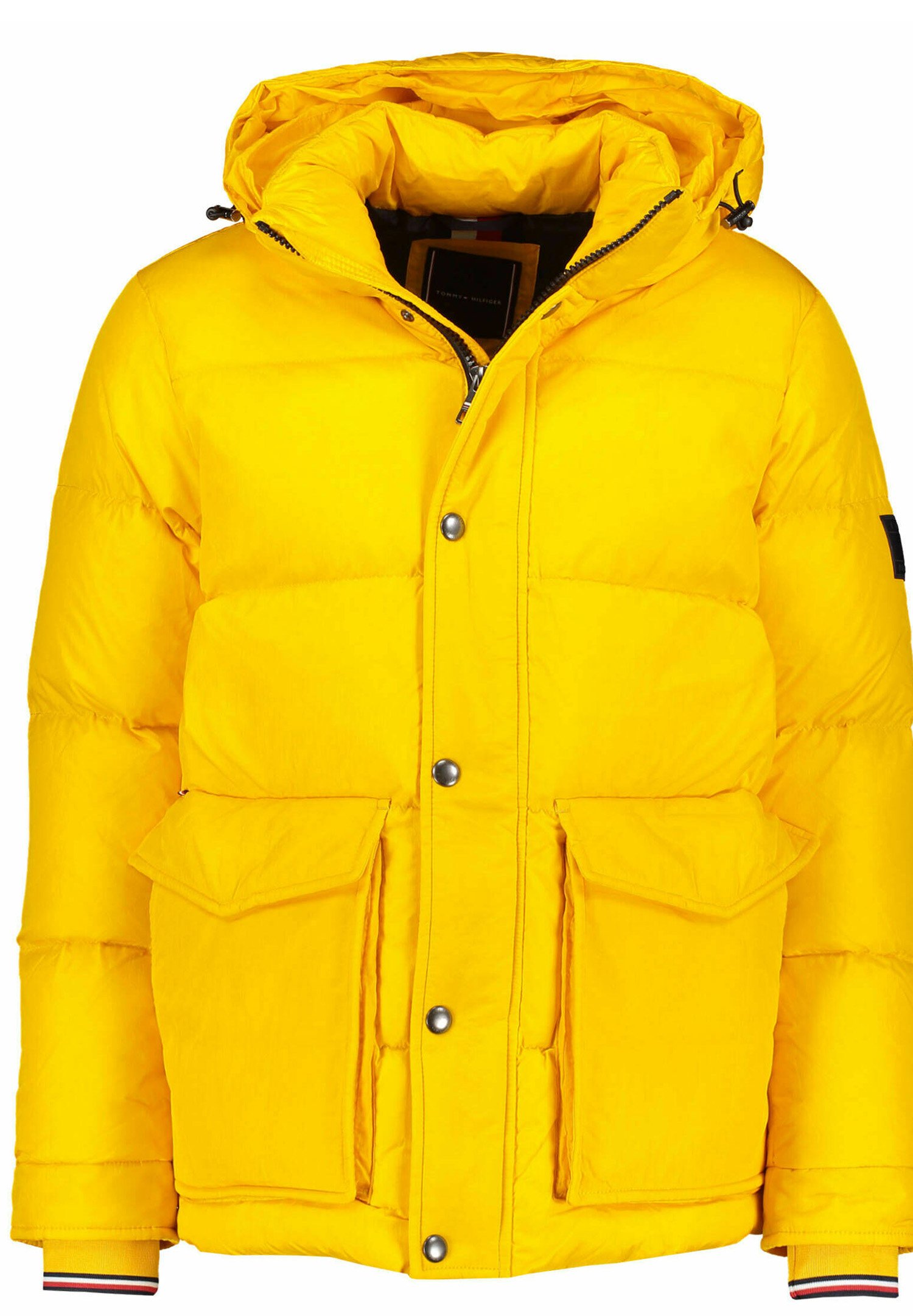 tommy hilfiger yellow down jacket