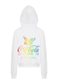 F4NT4STIC COCA COLA OMBRE GRAPHIC - Kapuzenpullover - weiß
