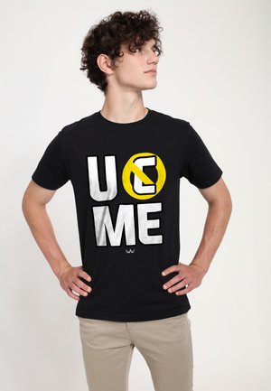 WOVEN YOU CAN'T SEE ME - Camiseta estampada - black