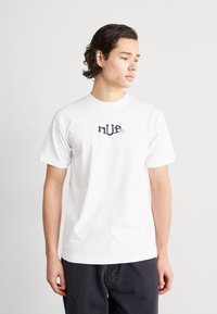 HUF JAZZY GROOVES TEE - Triko s potiskem - white