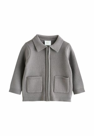 Next, REGULAR FIT -  ZIP FRONT     - Kardigan - charcoal grey
