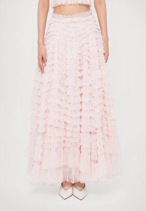 HATTIE RUFFLE SKIRT - Μάξι φούστα - seashell