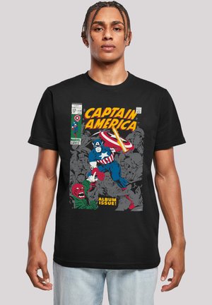 MARVEL CAPTAIN AMERICA ALBUM ISSUE COVER - Print T-shirt - black