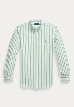 Polo Ralph Lauren SLIM FIT STRIPED OXFORD SHIRT - Overhemd - summer emerald/white
