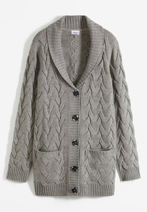 bonprix SCHALKRAGEN UND ZOPFMUSTER - Gilet - grey