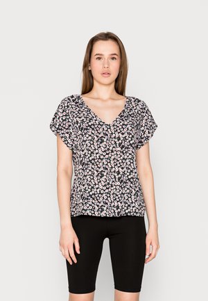 JDYSTARR LIFE V NECK - Blouse - black