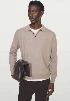 Massimo Dutti Poloshirt - light brown