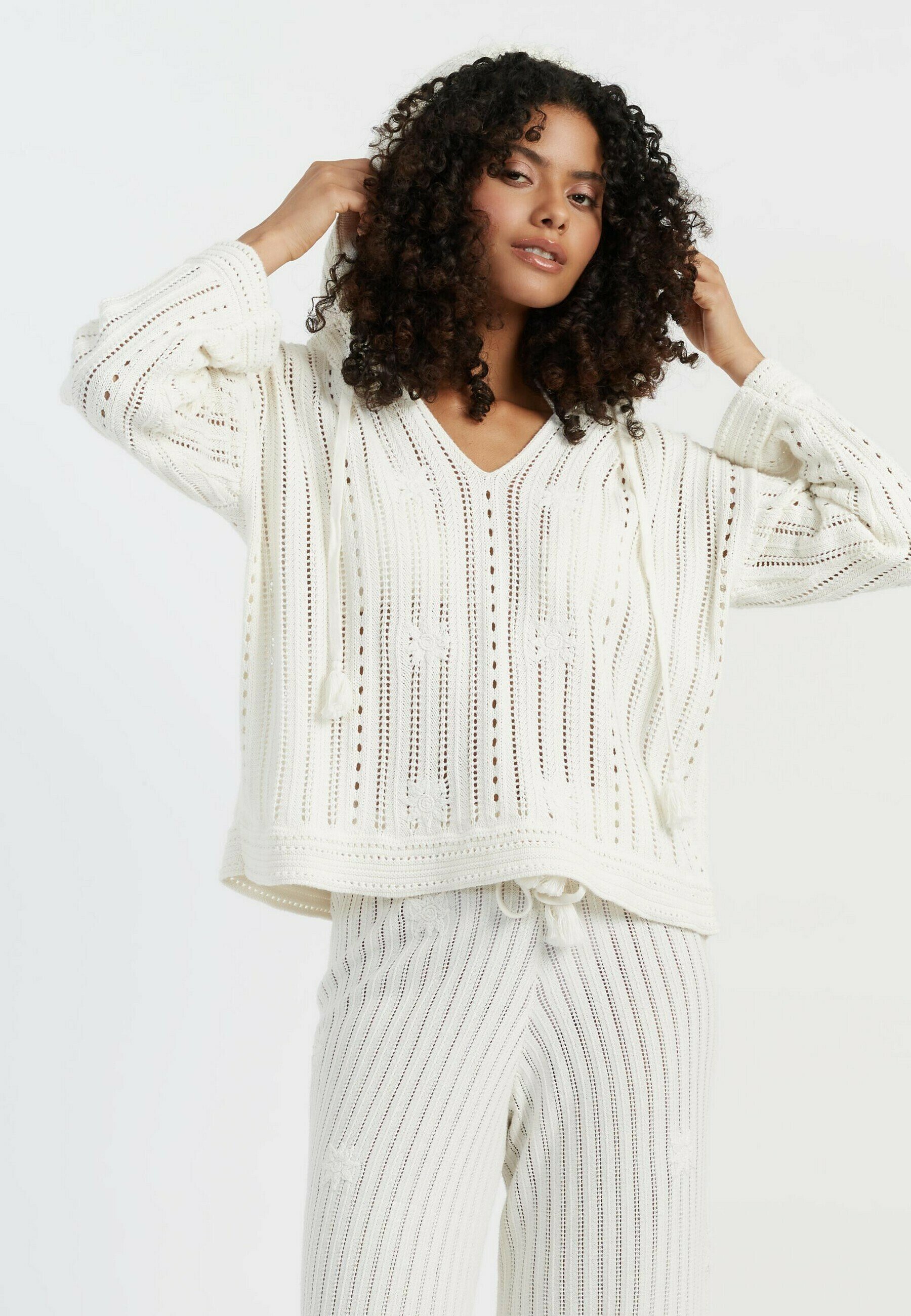 売れ筋商品|||シンティアンドパーカー パーカー・スウェットシャツ アウター レディース Women's Chinti & Parker Laura Whitmore Bohemian Hoodie Cream CHINTI & PARKER LAURA WHITMORE BOHEMIAN - Hoodie - cream