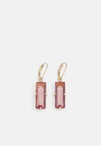Lauren Ralph Lauren PE BAGUETTE DROP - Pendientes - gold-coloured/pink