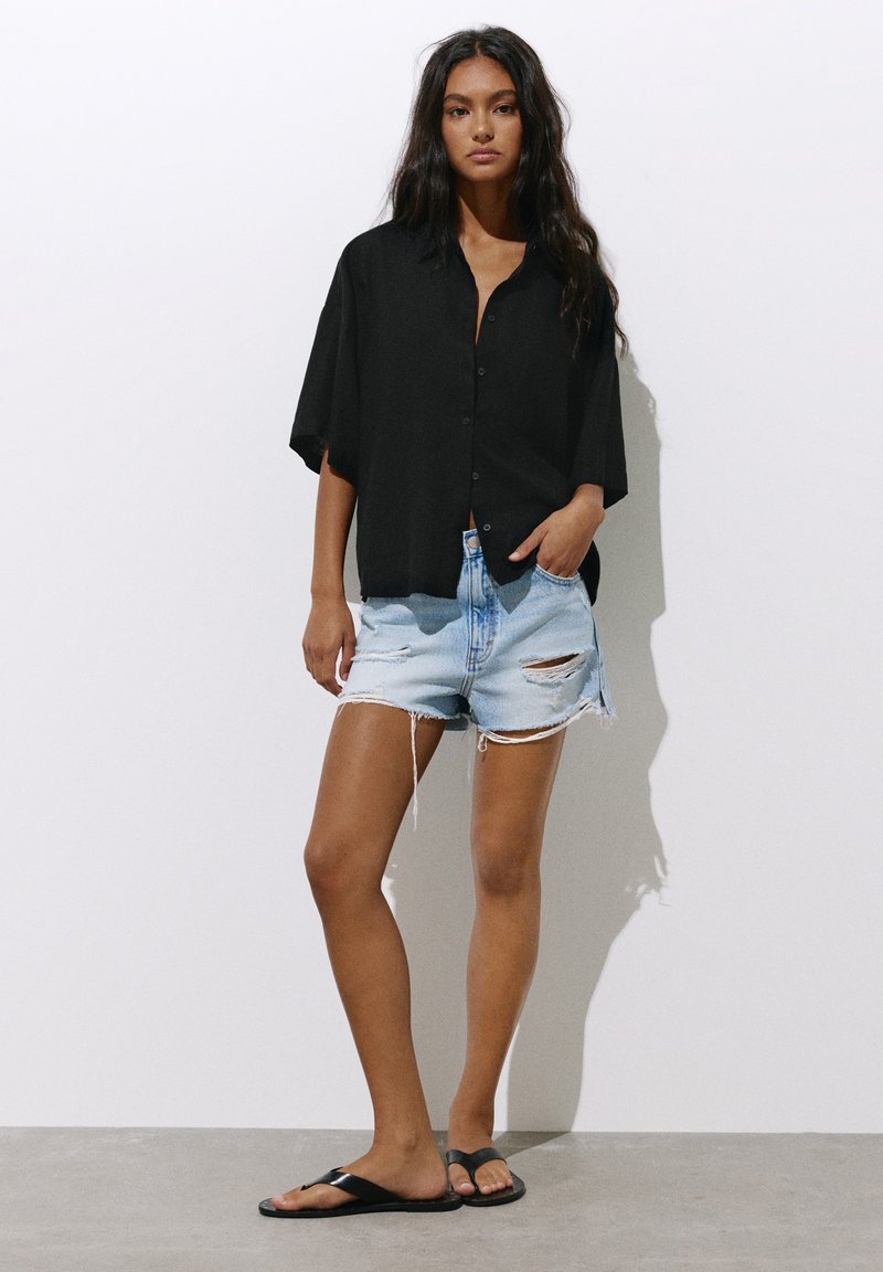 PULL&BEAR Chemisier - black