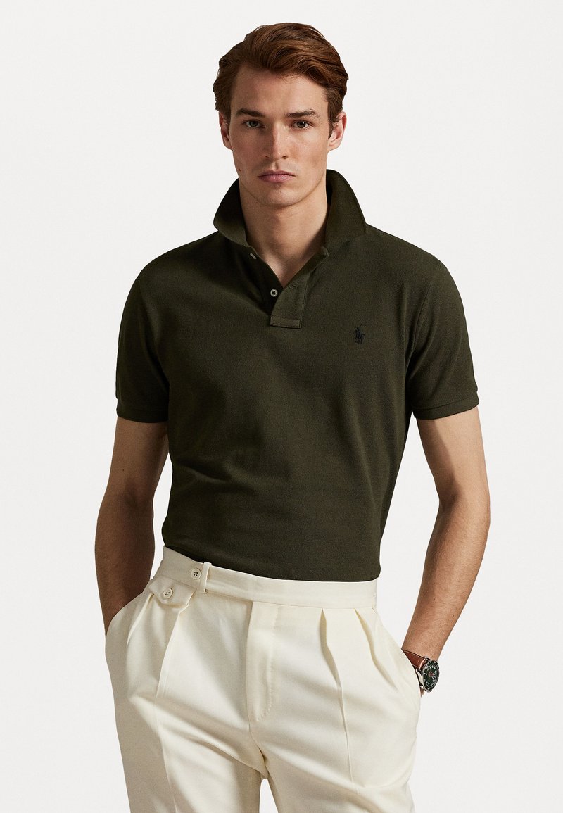 Polo Ralph Lauren CUSTOM SLIM FIT MESH POLO SHIRT - Polo majica - company olive
