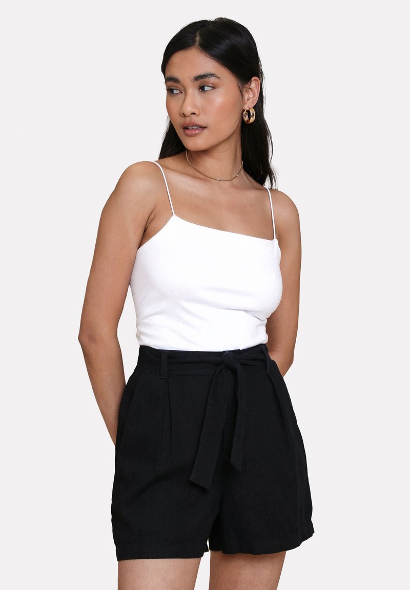 Threadbare THB LAURENCE TIE WAIST - Šortky - black