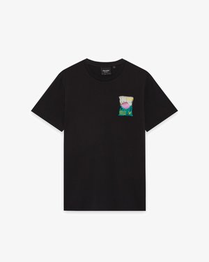 Lyle & Scott SUPERMARKET EMBROIDERED - Nyomott mintás póló - jet black