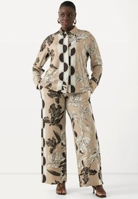 Ulla Popken MIXED - Kalhoty - beige