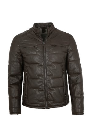 Lederjacke - chestnut