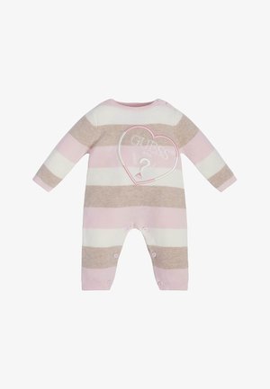 GESTREIFTER - Overal - mehrfarbe rose