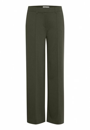 ICHI KATE SUS OFFICE WIDE PA - Trousers - forest night