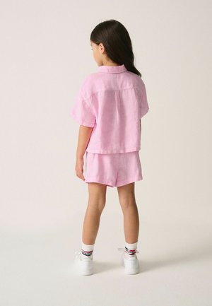 Superdry & Co, REGULAR FIT - TOP & SHORT SET . - Blúzka so zapínaním na gombíky - pink