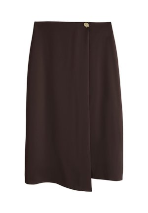 Next, TALL FIT - MIDI - A-snit nederdel - chocolate brown