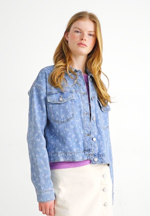 VMCECILLA FLOWER JACKET - Denim jacket3