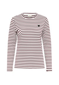 LIDDY - Langærmet T-shirt - chalk windsorwine -black heart