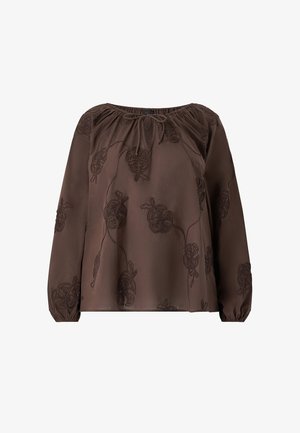 Ellos Plus collection, BLUSE MIT BALLONÄRMELN - Bluse - brown