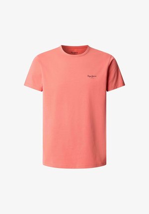 Pepe Jeans, PEPE JEANS BASIC T-SHIRT ORIGINAL BASIC 3N - Lihtne T-särk - cinnabar red