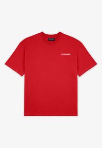 LOGO TEE - Basic póló - washed red/white gum