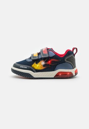 Geox BOY LIGHTS - Sneaker low - navy/red