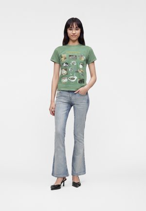 BDG Urban Outfitters, CAT NAP  - Тениска с щампа - green