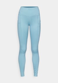 GO - Leggings - denim turquoise/black