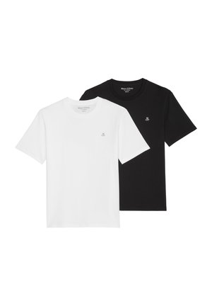 2 PACK REGULAR - T-shirt basic - black & white