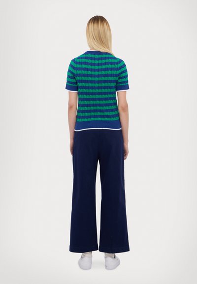Polo Ralph Lauren SHORT SLEEVED CARDIGAN - Cardigan - blue yacht/scarab green