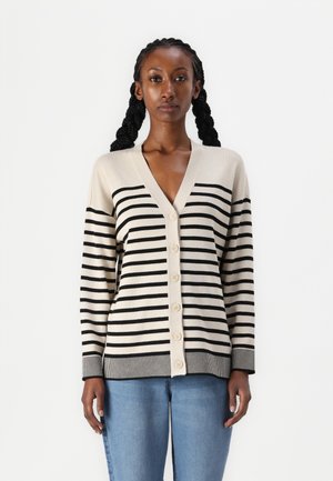 VIOSTRIA V NECK  - Cardigan - feather gray/black beauty