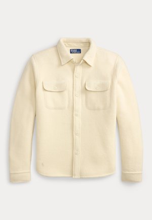 Polo Ralph Lauren FELTED WOOL-BLEND OVERSHIRT - Krekls - andover cream