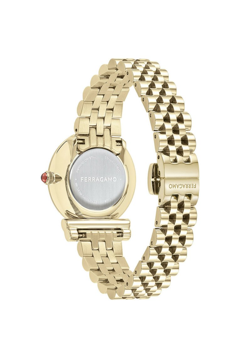 FERRAGAMO MV-GANCINI Watch champagne and silver coloured