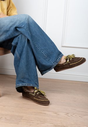 Poelman, PS POELMAN KYRA DAMES LOAFERS. - Náuticos - brown