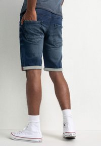 Petrol Industries SUMMER DENIM - Džínové kraťasy - dark blue