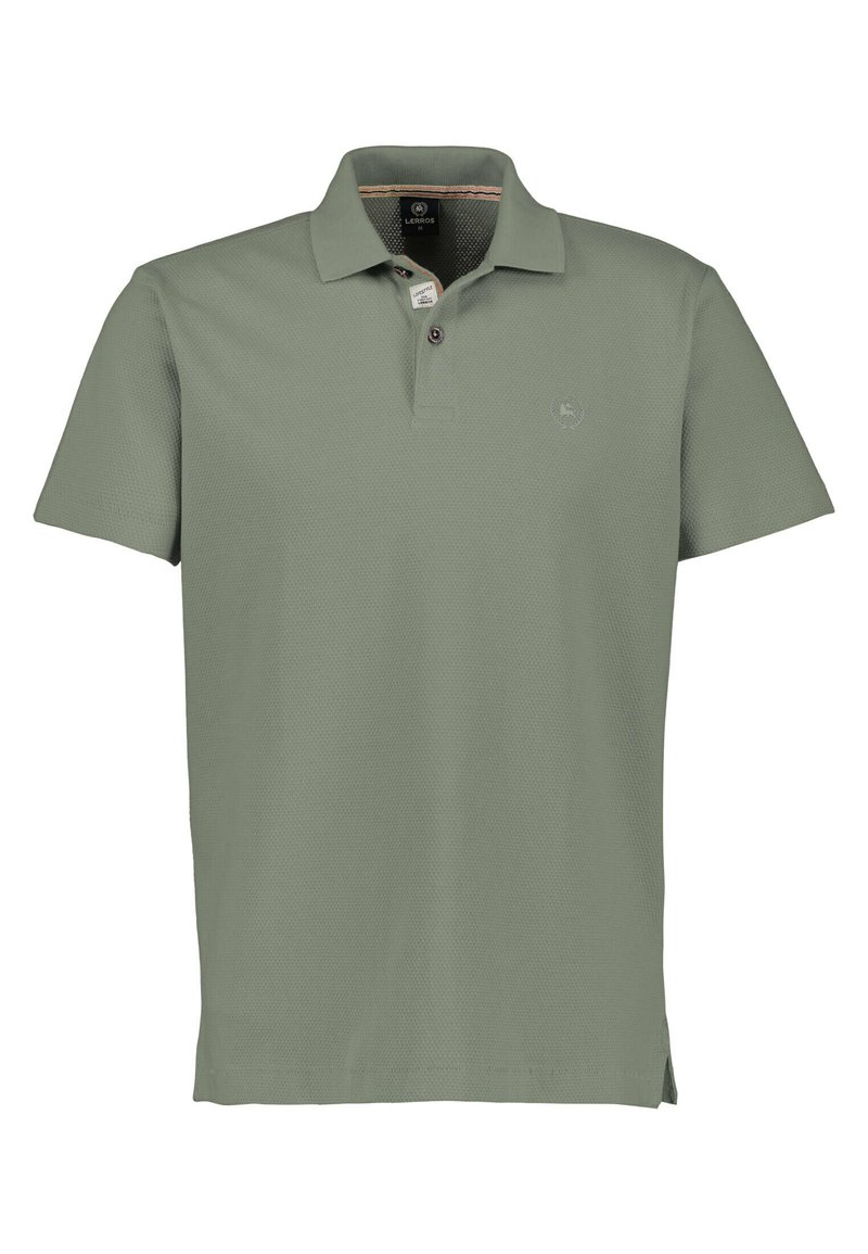 Herren T-Shirts basic | LERROS MIT WERTIGER WAFFELSTRUKTUR Poloshirt green/grün - LR40266 Herren T-Shirts basic | LERROS MIT WERTIGER WAFFELSTRUKTUR Poloshirt green/grün - LR40266