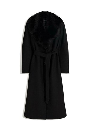 DETACHABLE COLLAR - Klasický kabát - black