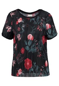VILA T-shirt med print - black
