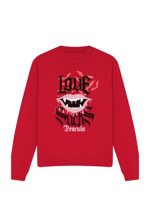 Universal Studios, UNIVERSAL MONSTERS VALENTINE'S DAY DRACULA LOVE SUCKS - Sweatshirt - red