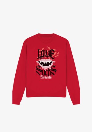 Universal Studios, UNIVERSAL MONSTERS VALENTINE'S DAY DRACULA LOVE SUCKS - Sweatshirt - red