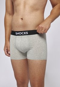 SNOCKS 6 PACK - Úzké boxerky - grau